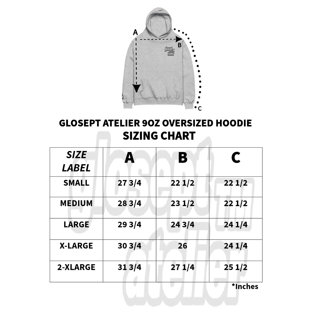 Glosept Atelier Oversized Embroidered 9.4 OZ Hoodie